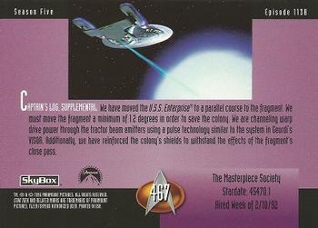 1996 SkyBox Star Trek: The Next Generation Season 5 #467 The Masterpiece Society Back