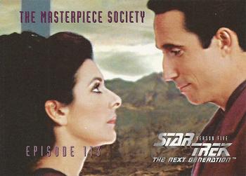1996 SkyBox Star Trek: The Next Generation Season 5 #468 The Masterpiece Society Front