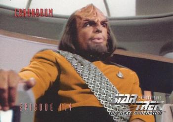 1996 SkyBox Star Trek: The Next Generation Season 5 #469 Conundrum Front