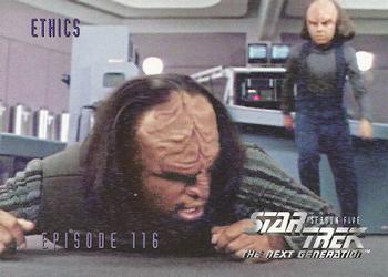 1996 SkyBox Star Trek: The Next Generation Season 5 #476 Ethics Front