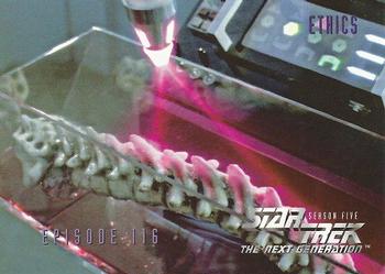 1996 SkyBox Star Trek: The Next Generation Season 5 #477 Ethics Front