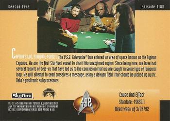 1996 SkyBox Star Trek: The Next Generation Season 5 #482 Cause And Effect Back