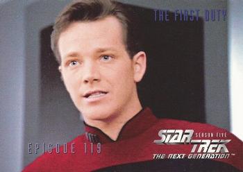 1996 SkyBox Star Trek: The Next Generation Season 5 #485 The First Duty Front