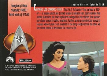 1996 SkyBox Star Trek: The Next Generation Season 5 #493 Imaginary Friend Back