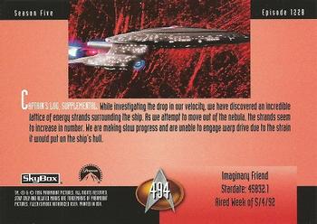 1996 SkyBox Star Trek: The Next Generation Season 5 #494 Imaginary Friend Back