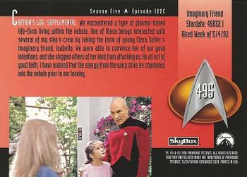 1996 SkyBox Star Trek: The Next Generation Season 5 #495 Imaginary Friend Back