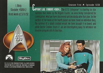 1996 SkyBox Star Trek: The Next Generation Season 5 #496 I, Borg Back