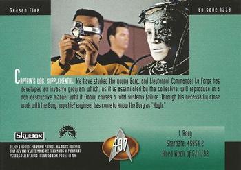 1996 SkyBox Star Trek: The Next Generation Season 5 #497 I, Borg Back