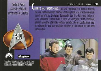 1996 SkyBox Star Trek: The Next Generation Season 5 #499 The Next Phase Back
