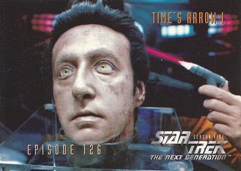 1996 SkyBox Star Trek: The Next Generation Season 5 #505 Time's Arrow Front