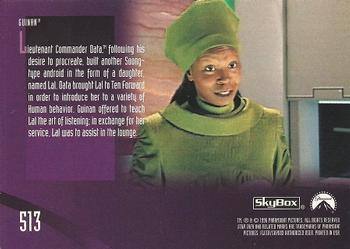 1996 SkyBox Star Trek: The Next Generation Season 5 #513 Guinan Back