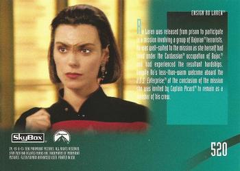 1996 SkyBox Star Trek: The Next Generation Season 5 #520 Ensign Ro Laren Back