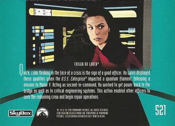 1996 SkyBox Star Trek: The Next Generation Season 5 #521 Ensign Ro Laren Back