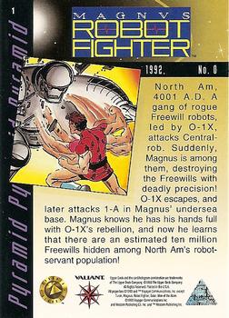 1993 Upper Deck The Valiant Era #1 Magnus Robot Fighter Back