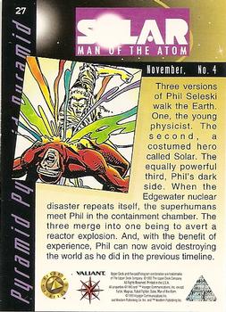 1993 Upper Deck The Valiant Era #27 Solar: Man Of The Atom Back