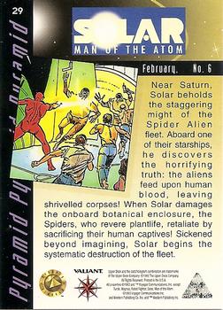 1993 Upper Deck The Valiant Era #29 Solar: Man Of The Atom Back