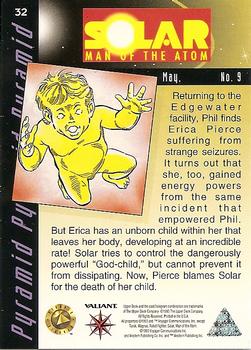 1993 Upper Deck The Valiant Era #32 Solar: Man Of The Atom Back