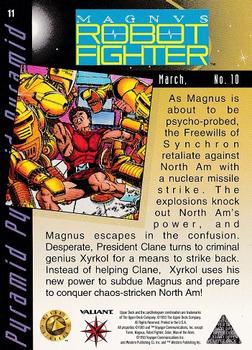 1993 Upper Deck The Valiant Era #11 Magnus Robot Fighter Back