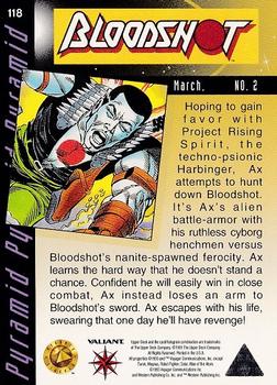 1993 Upper Deck The Valiant Era #118 Bloodshot Back