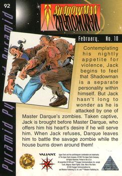 1993 Upper Deck The Valiant Era #92 Shadowman Back