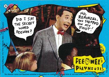 1988 Topps Pee-Wee's Playhouse #24 Pee Wee's Playhouse Front