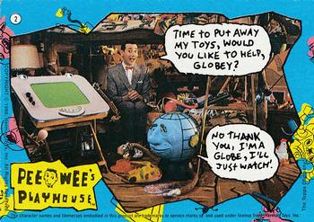 1988 Topps Pee-Wee's Playhouse #2 Pee Wee's Playhouse Front