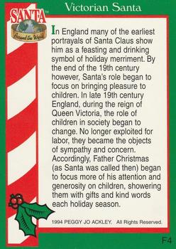 1994 TCM Santa Around The World - Foil #F4 Victorian Santa Back