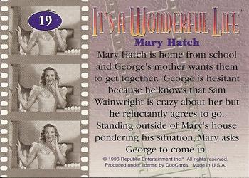 1996 DuoCards It's a Wonderful Life #19 Mary Hatch Back