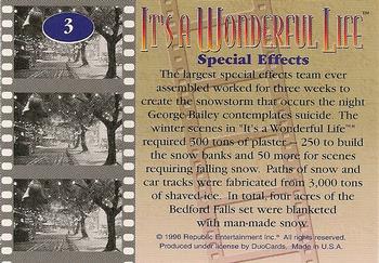 1996 DuoCards It's a Wonderful Life #3 Special Effects Back
