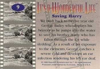1996 DuoCards It's a Wonderful Life #9 Saving Harry Back