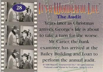 1996 DuoCards It's a Wonderful Life #28 The Audit Back