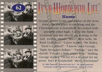 1996 DuoCards It's a Wonderful Life #62 Home Back