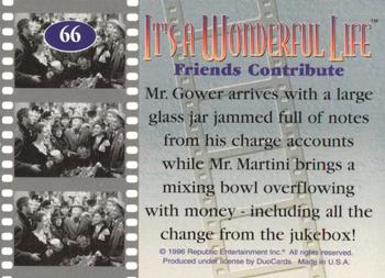 1996 DuoCards It's a Wonderful Life #66 Friends Contribute Back