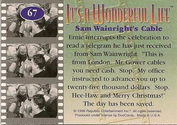 1996 DuoCards It's a Wonderful Life #67 Sam Wainright's Cable Back