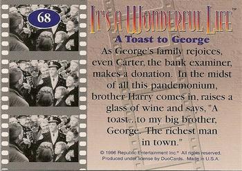 1996 DuoCards It's a Wonderful Life #68 A Toast to George Back