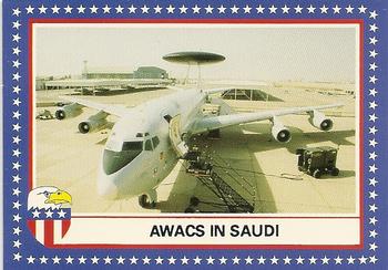 1991 Historical Images Defenders Of Freedom Eagle Series A: Crisis In The Gulf #110a AWACs in Saudi Front