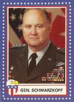1991 Historical Images Defenders Of Freedom Eagle Series A: Crisis In The Gulf #86 Gen. Schwarzkopf Front