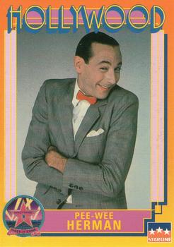 1991 Starline Hollywood Walk Of Fame #101 Pee-Wee Herman Front
