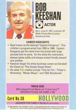 1991 Starline Hollywood Walk of Fame #38 Bob Keeshan Back