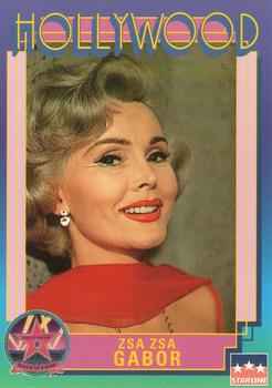 1991 Starline Hollywood Walk of Fame #72 Zsa Zsa Gabor Front