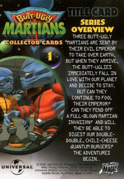 2002 Comic Images Butt-Ugly Martians #1 Series Overview Back