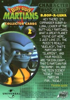 2002 Comic Images Butt-Ugly Martians #2 B.Bop-a-Luna Back