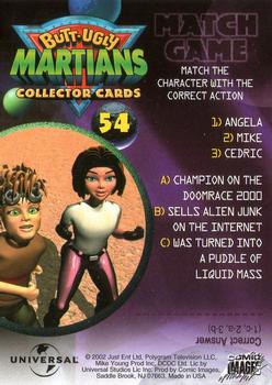 2002 Comic Images Butt-Ugly Martians #54 Angela / Mike / Cedric Back