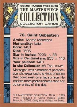 1993 Comic Images The Masterpiece Collection #76 Saint Sebastian - Andrea Mantegna - Italian Back