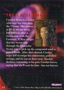1997 SkyBox Babylon 5 Special Edition #11 Carolyn Sykes Back