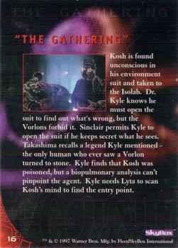 1997 SkyBox Babylon 5 Special Edition #16 Kyle and Kosh Back