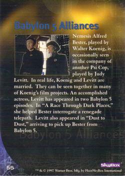 1997 SkyBox Babylon 5 Special Edition #55 Koenig & Levitt Back