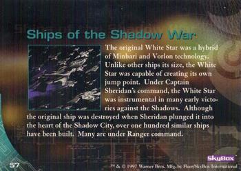 1997 SkyBox Babylon 5 Special Edition #57 The White Star Fleet Back