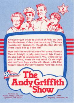 1990 Pacific The Andy Griffith Show Series 1 #2 Bee Leaving Mayberry Back