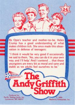 1990 Pacific The Andy Griffith Show Series 1 #24 Two Men and a Lady Back